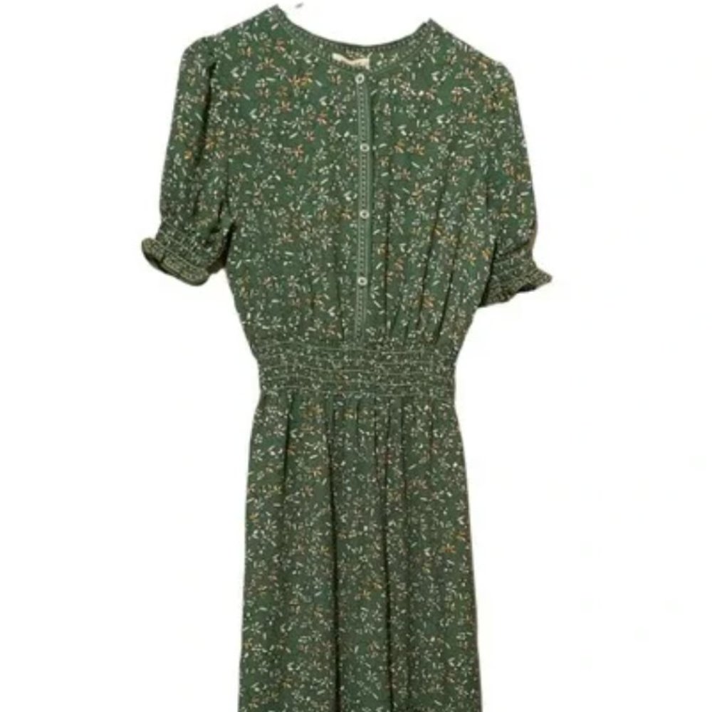 Max Studio Green floral maxi dress Size XS